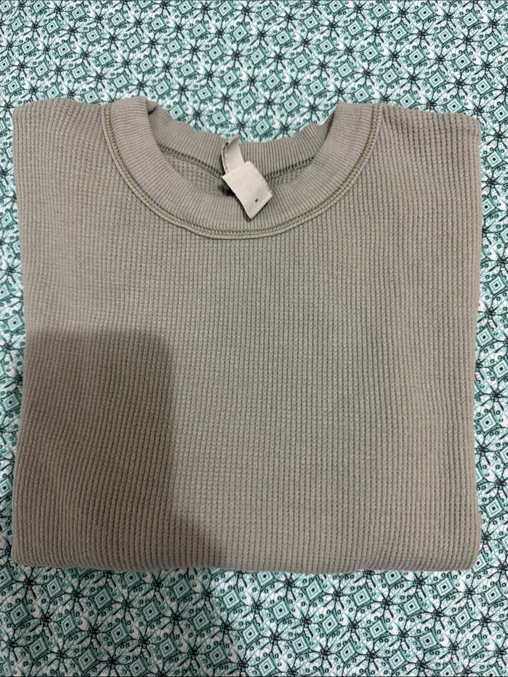 SKIMS Women's Waffle Crewneck Sweatshirt in Taupe